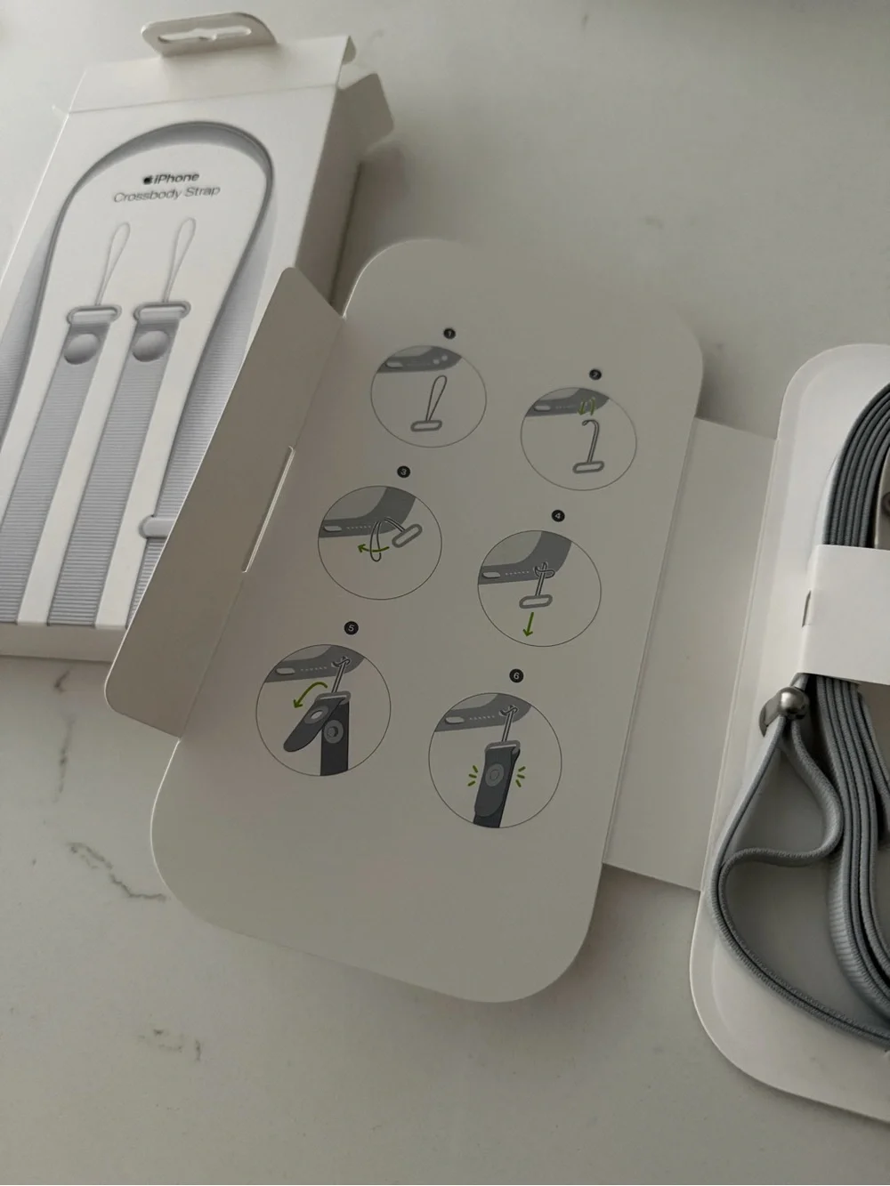 Apple iPhone Crossbody Strap – Light Gray